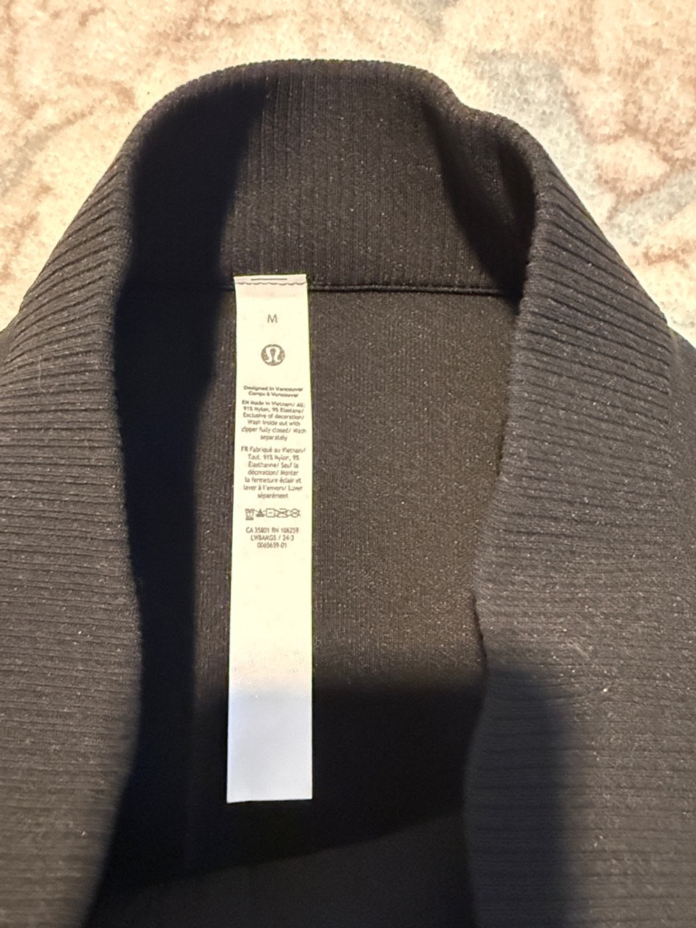 Lululemon Black Ribbed knit mini skirt - Picture 4 of 5
